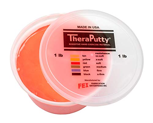 CanDo Theraputty Plus Hand Exercise Putty for Rehabilitation Exercises Hand Thearpy Occupational Therapy Hand Strengthening Improve Motor Skills Stress Relief 1Pound Soft